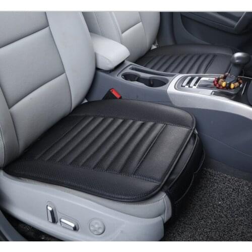 PU Leather Car Front Seat Cover Four Seasons Anti Slip Mat Car Single Seat Cushion Cover Universal Auto Chair Pad Car Styling