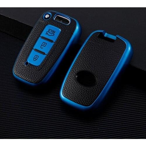 TPU Soft Car Key Cover For Kia Sportage Soul Sorento Forte 3 Buttons Smart Keychain Leather Style Remote Protector Case