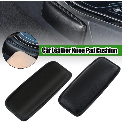 Universal For Car Leather Leg Cushion Knee Pad Pillow Thigh Support Seat Door Armrest Leg Pad For Bmw Car Interior Decoration