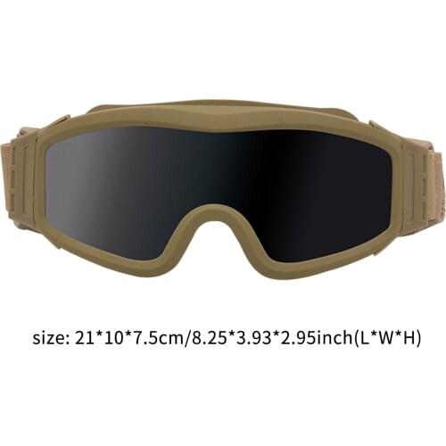Military Army Shooting Hunting Combat Safety Googles Glasses Tactical Paintball Airsoft Googles Outdoor Sports Mens Glasses