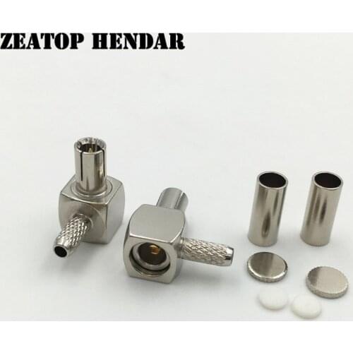 1000Pcs Brass TS9 Male Plug 90 Degree Crimp for RG174 RG316 LMR100 Cable Plug Straight Adapter RF DIY Connector