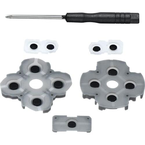 Silicone Conductive Pad Controller Buttons with Screwdriver for PS5 Dualsense Controller