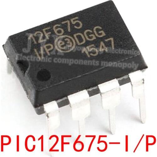 2pcs/lot PIC12F675-I/P 12F675 PIC12F675 = PIC12F629-I/P PIC12F629 12F629 DIP8