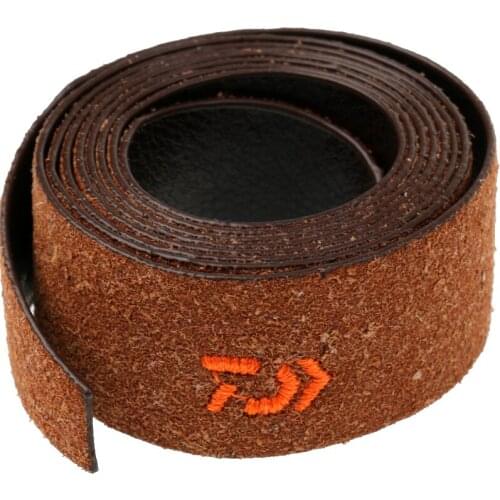 2pcs Fishing Rod Wrap Tie Fastening Strap Overwraps Fishing Accessories 115cm/45.28inch Black Brown