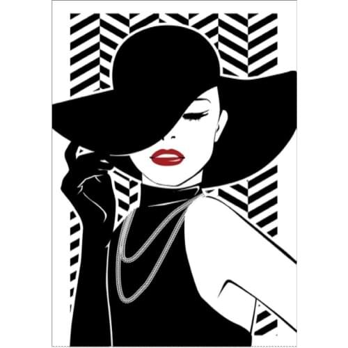 5D DIY full diamond fashion queen pattern cross stitch diamond embroidery mosaic diamond home decoration