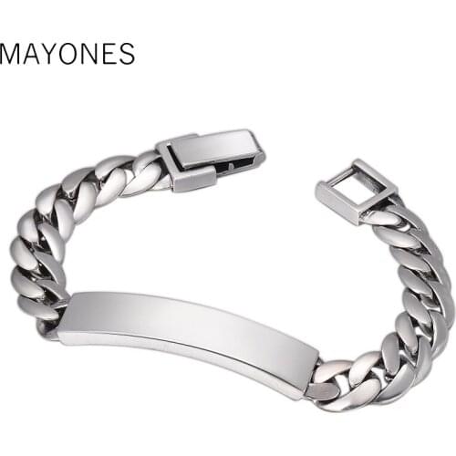 9mm width 925 Sterling Silver Glossy Men Women Bracelet Vintage Thai silver Simple Bangle Bracelet Fashion Jewelry Birthday Gift