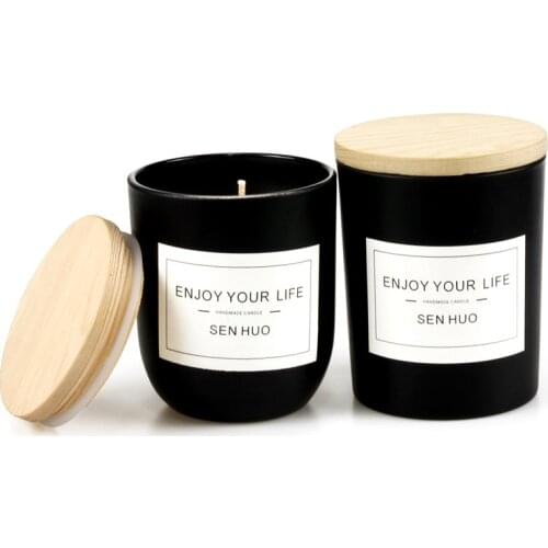 Northern Europe Style 7*8cm Scented Soy Wax 320g/330g Aromatherappy Fragrance Scented Candles for Home Decor Lime Basil Neroli