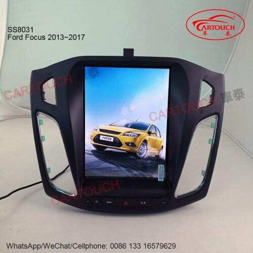 10.4 Inch Android Vertical Tesla Style Screen Car Radio DVD Player GPS for Ford Focus 2013-2017