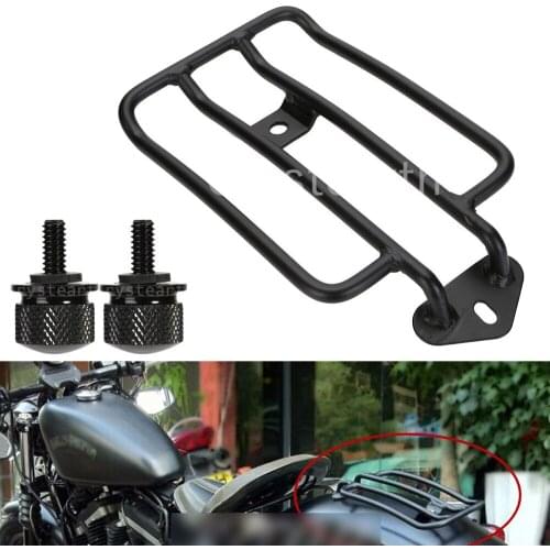 Motorcycle Rear Solo Seat Luggage Rack Support Shelf w/ Bolts For Harley Sportster XL883 XL1200 2004 2005 2006 2007 2008-2016