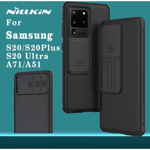 NILLKIN for Samsung Galaxy S20 Plus S20 Ultra S20 A71 A51 5G Case CamShield PC Slide cover for camera protection Back cover case