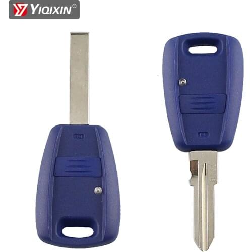 YIQIXIN For Fiat Punto Bravo Doblo Palio Albea Seicento Stilo Remote Car Key Shell Cover Case 1 Button Blue Black Key Housing
