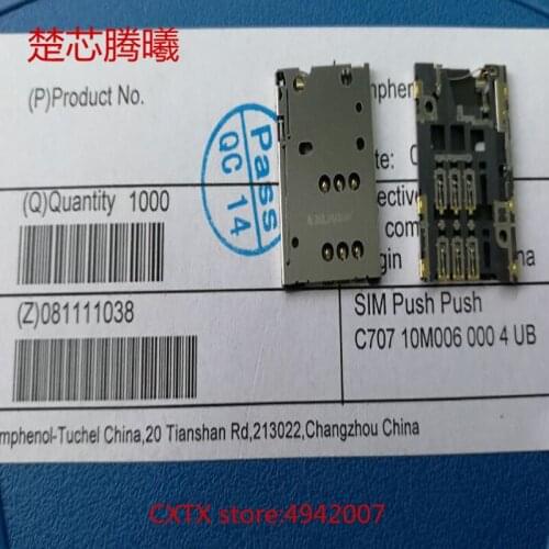 CHUXINTENGXI C70710M0060004UB For NOKIA N8 SIM TF Card Reader Connector Socket Holder Slot NEW Original SIM SD TF Card Reader