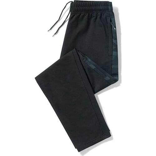 Mens Cotton Camouflage Sports Pants Casual Mens Sweatpants Loose Plus Size Flat Leg Pants Elastic Waist Loose Pants L-8XL