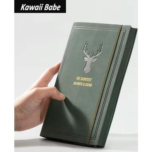 Journals Diary 2021 Notebooks Notepad Leather A5 Agenda Planner Daily Business Office Work Notebook School Supplies Budget Book