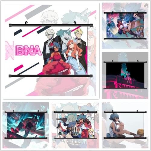 Brand New Animal Ogami Shirou Kagemori Michiru Anime Manga HD Print Wall Poster Scroll