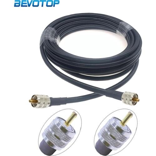 LMR400 Cable PL259 UHF Male to UHF PL259 Male Plug Adapter 50-7 Pigtail Jumper Ham Radio Antenna Extension Cord Coax Connector