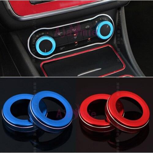 For Mercedes Benz GLA GLE A B CLA 200 220 A180 B200 Volume Switch Cover Air Vent Trim Chrome Car Accessories