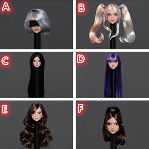 1:6 Scale Iminitoys M002 Pale Anime Beauty Head Sculpt Fit 12" TBL Figure Body In Stock