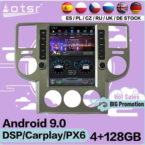 128G Tesla Screen Multimedia Stereo Android Player For NISSAN X-Trail T30 2002 2003 2004 2005 2006 2007 2008 Radio GPS Head Unit