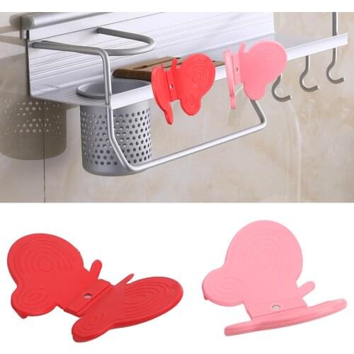 NICEYARD Kitchen Scald Proof Gloves Fridge Sticker Butterfly Silicone Clip Oven Mitts Oven Baking Insulation Pad Colors Random