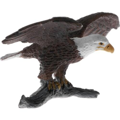 Plastic Realistic Wildlife Jungle Forest Animals Bald Eagle Action Figure Toys Kids Toddler Nature Toys Home Decor Collectibles