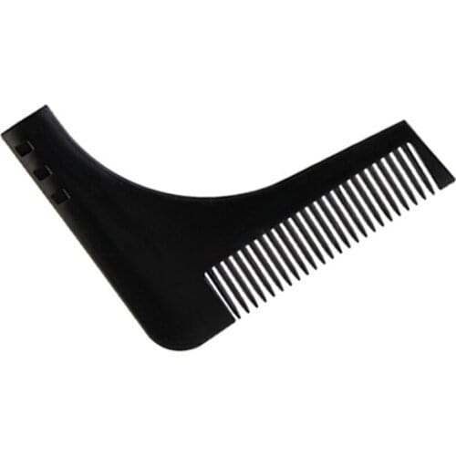 Durable Plastic Men Beard Trimmer Comb 2 Colors Gentleman Beard Shaving Molding Combs Template Trimming Tools Easy To Use