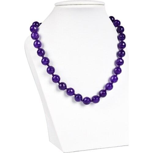 10 mm The beautiful and Attractive color Mauve jasper necklace Deep purple ,with blue hues