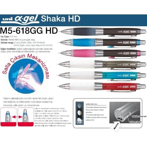 Uni Shaka Mechanical PencilM5-618GG 0.5 mm
