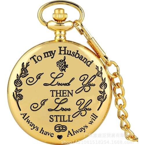 Anniversary Gift Pocket Watch Valentines Day Gift For Husband Present For Husband Wedding Engagement Gift