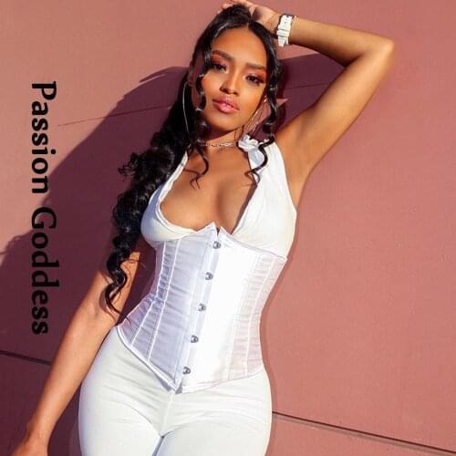 Fitness Streetwear Women Zipper Jumpsuits Bandage Corset Skinny Sleeveless Rompers Overalls Jumpsuit High Waist Elastic Outfits