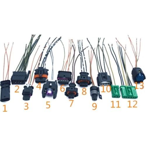 1PC Car Nitrogen Oxygen Sensor Plug Harness Connector Sockets, 13 types optional