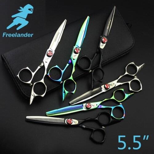5.5in. Freelander Retro Style Profissional Hairdressing Scissors Hair Cutting Scissors Set Barber Shears High Quality Salon