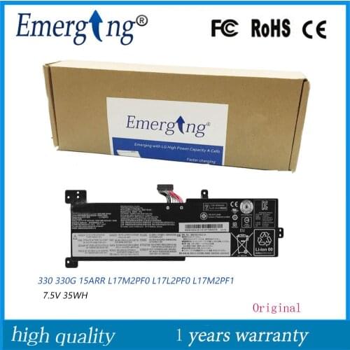 7.5V 35WH New Original L17L2PF0 Laptop Battery for Lenovo 330 330G 15ARR L17M2PF0 L17M2PF1