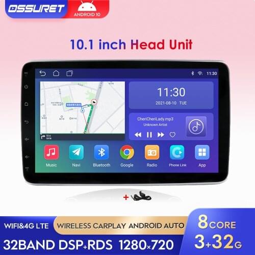 Android 10 Rotatable 1Din Car Autoradio for Universal Stereo Video Multimedia Player GPS Navi 360 Degree Rotation Quad Core WIFI