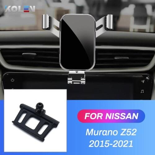 Car Mobile Phone Holder For Nissan Murano Z52 2015 2016 2017 2018 2019 2020 GPS Gravity Stand Special Mount Navigation Bracket