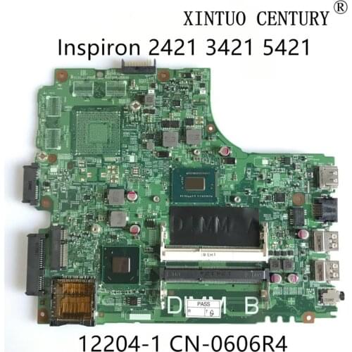 CN-0606R4 0606R4 606R4 For Dell Inspiron 2421 3421 5421 Laptop Motherboard 12204-1 5J8Y4 With SR0XL I5-3337U 100% tested working