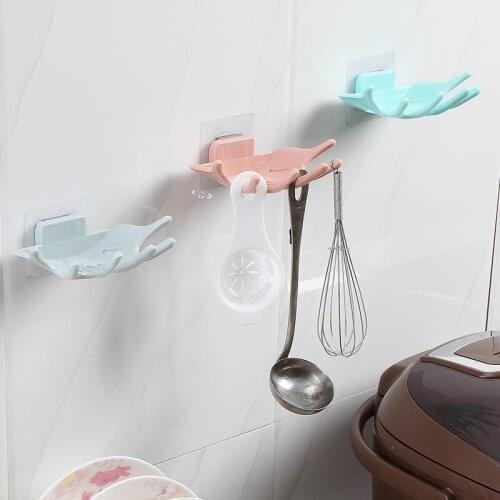 Soap Holder Bathroom Shower Dish Plates Storage Box With Drain Wall Mounted Self Adhesive Plastic Supplies Bathroom Soap Rack