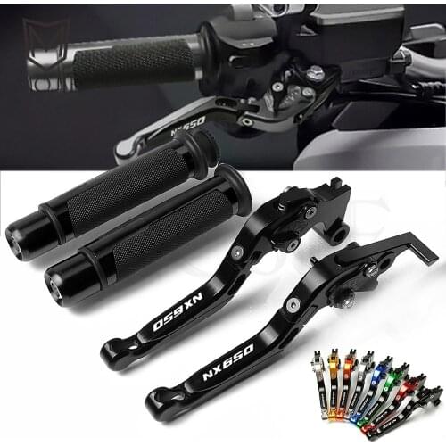 For Honda NX650 J-X Dominator NX 650 1988-1999 1989 1990 1991 1992 1993 Motorcycle CNC Foldable Brake Clutch Lever Handle Grips