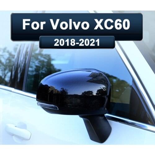 For Volvo XC60 2018 2019 2020 2021 ABS Car Rearview Mirror Cover Cap Shell Housing door side wing mirror Cover Accessories