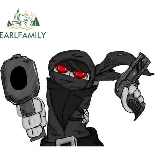 EARLFAMILY 13cm x 8.2cm for MADNESS COMBAT Car Stickers Fashion Decals Vinyl Car Wrap Campervan Snowboard Scratch-Proof