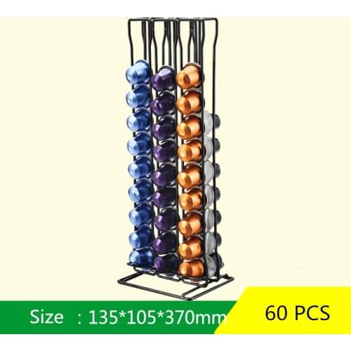 Coffee Capsule Holder Tower Stand For 60 Coffee Nespresso Capsules Storage soporte capsulas nespresso Coffee Pod Holder