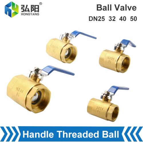 Internal Thread Brass Ball Valve Handle Joint Copper Pipe Adapter Adapter DN25 DN32 DN40 DN50 Control Pipe Fittings