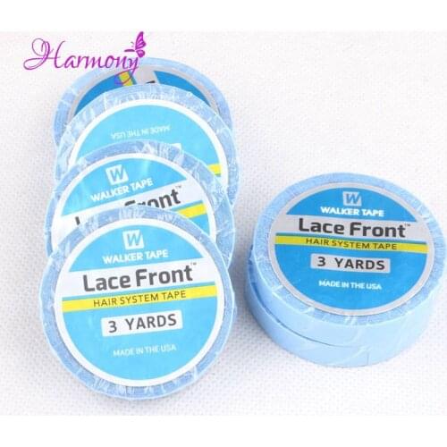 2rolls Strong Double Sided Super 0.8cm*3 yards Sticky Adhesive Lace Front Tape For Hair Extension/Toupee/Lace Wig/Pu Hair