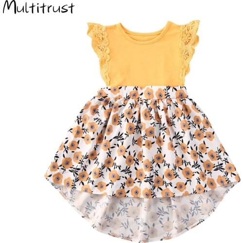 2020 Newborn Baby Girl Summer Clothes Sleeveless Floral Bodysuit Dress Sister match Sundress Outfit
