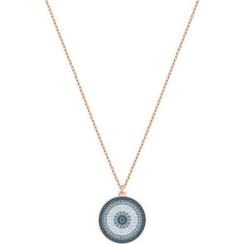 Necklace Best Friend Friendship Swa 1:1 Round Devils Eye Rose Gold Colour Clavicle Chain Women New Christmas Gift
