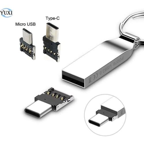 YuXi 1pc OTG Type C USB-C Micro USB to USB Adapter Type-C DATA Cable Converter For Xiaomi Huawei Samsung Mouse usb Flash Drive