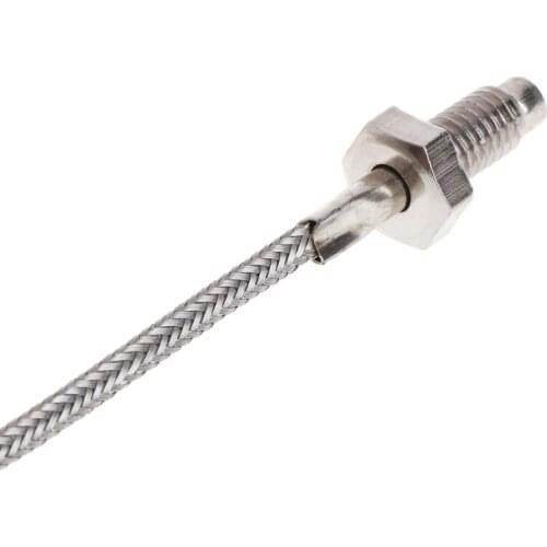 77UD Thread M6 Screw Probe Temperature Sensor Thermocouple K Type Cable 2M 0-600