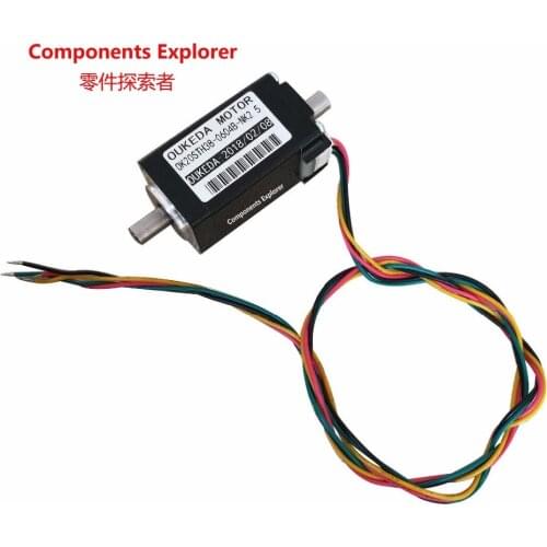 Nema8 Hollow Shaft Stepper motors,38mm Body Large Torque SMT Motor 400g.cm 1.8 Degree High Torque OK20STH38-0604B-NK2.5