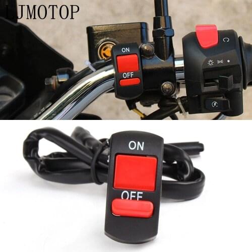Universal Motorcycle Switches Connector Handlebar Switch ON/OFF Button For Yamaha FZ07 FZ09 FZ6R FZ8 fz 1 09 6 fzr 400 xt 660
