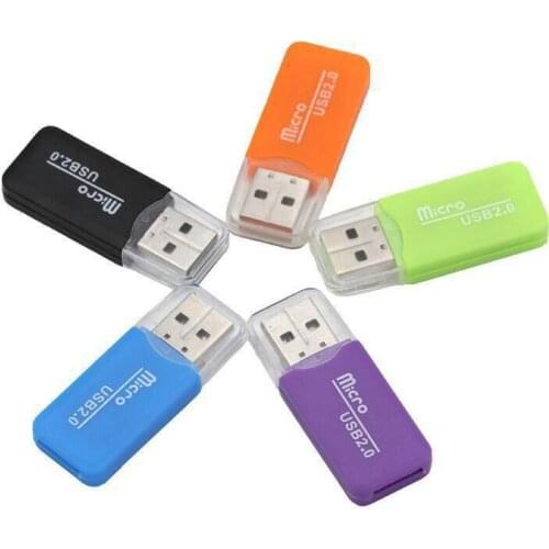 High Quality Simple USB 2.0 Micro SD TF Flash Memory Card Reader Mini Portable Plastic Adapter For Laptop SH Mobile Converters